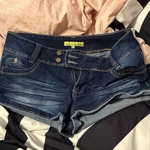 Women’s Dark Blue Denim Jean Shorts